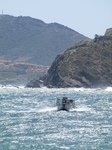 SX27664 Boat in rough water Argeles-sur-Mer.jpg